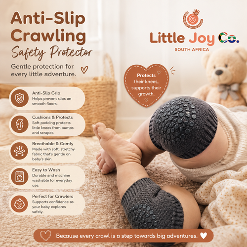 Crawl With Confidence – Anti-Slip Knee Protectors by Little Joy Co™