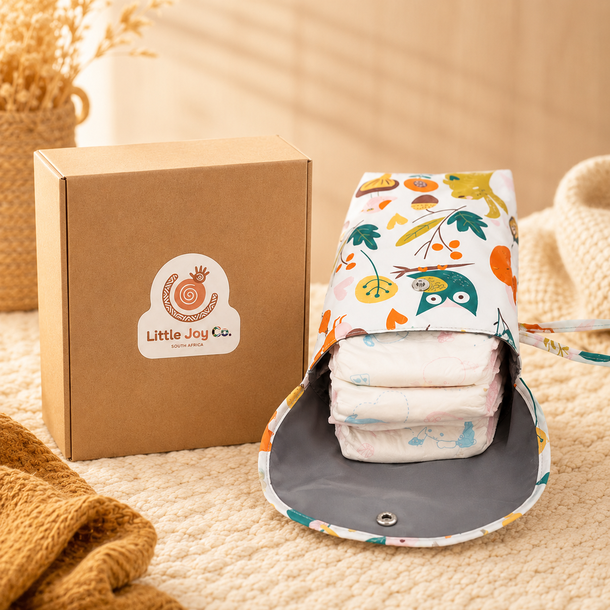 Little Joy Co™ Grab & Go Nappy Bags (Diaper Storage Bags)