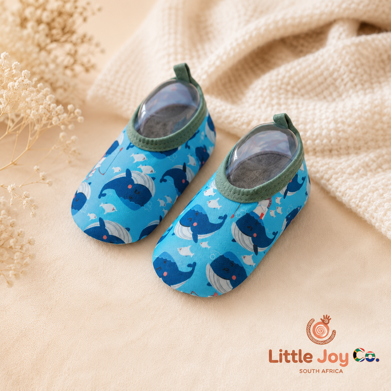 Little Joy Co™ Snug & Safe Christmas Socks — Soft-Soled Indoor Shoes for Crawling Babies