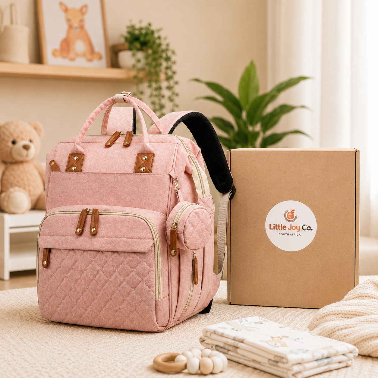 Little Joy Co™ | The Calm Parent Pack – Diaper Backpack with Built-In Changing Station