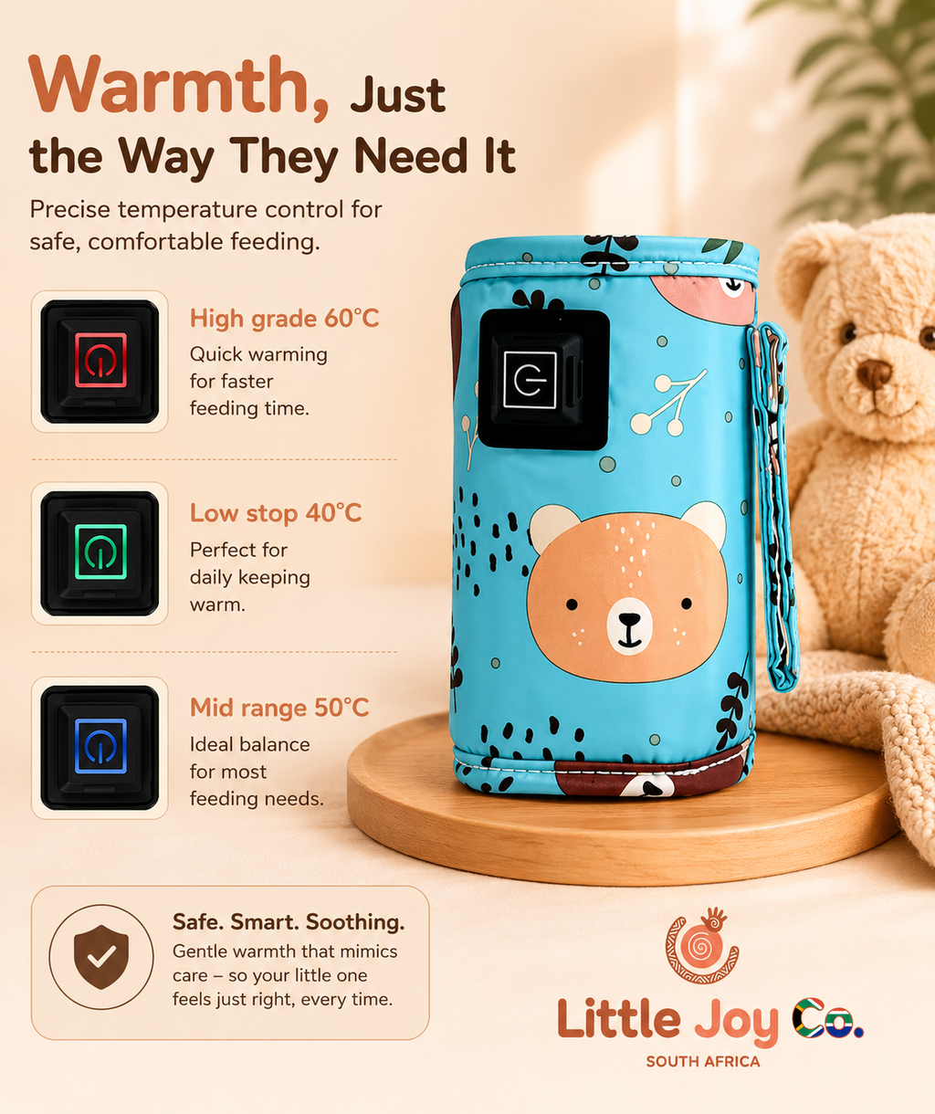 Little Joy Co™ – Perfect-Temp Feeds, Wherever You Go (Traveling Baby Bottle Warmer)