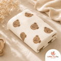 Little Joy Co™ | The First Hug After Bath — Pure Crepe Swaddle Towel for Newborns