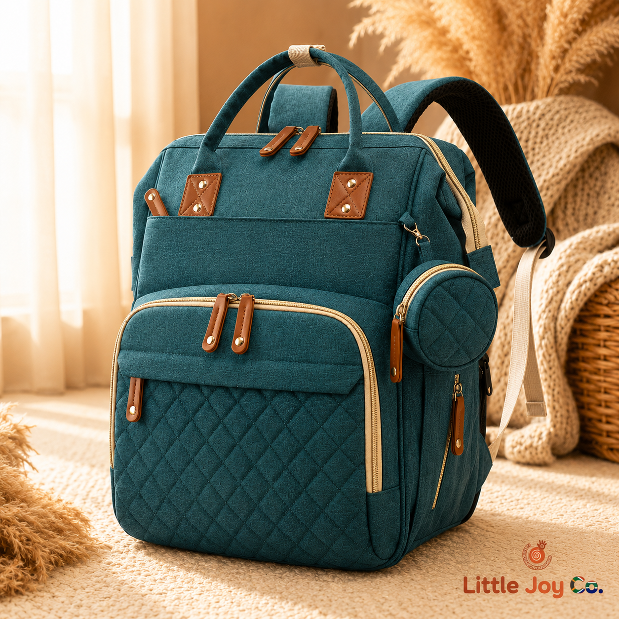 Little Joy Co™ | The Calm Parent Pack – Diaper Backpack with Built-In Changing Station