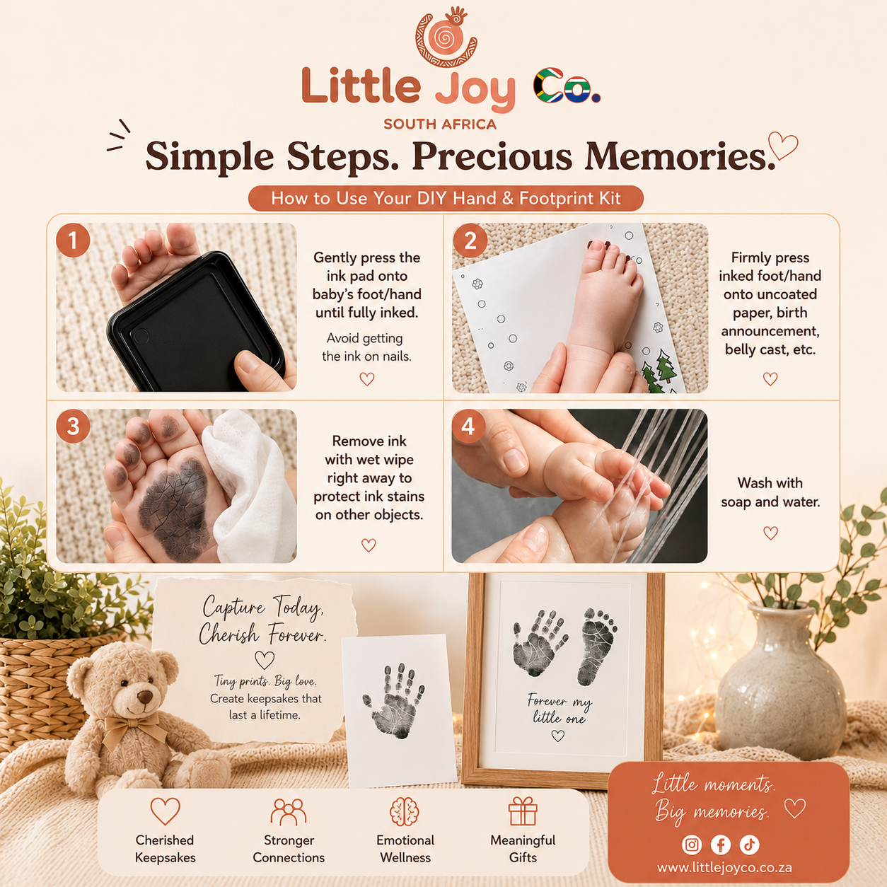 Little Joy Co™ | Hold Onto This Moment Forever – Hand & Footprint Kit