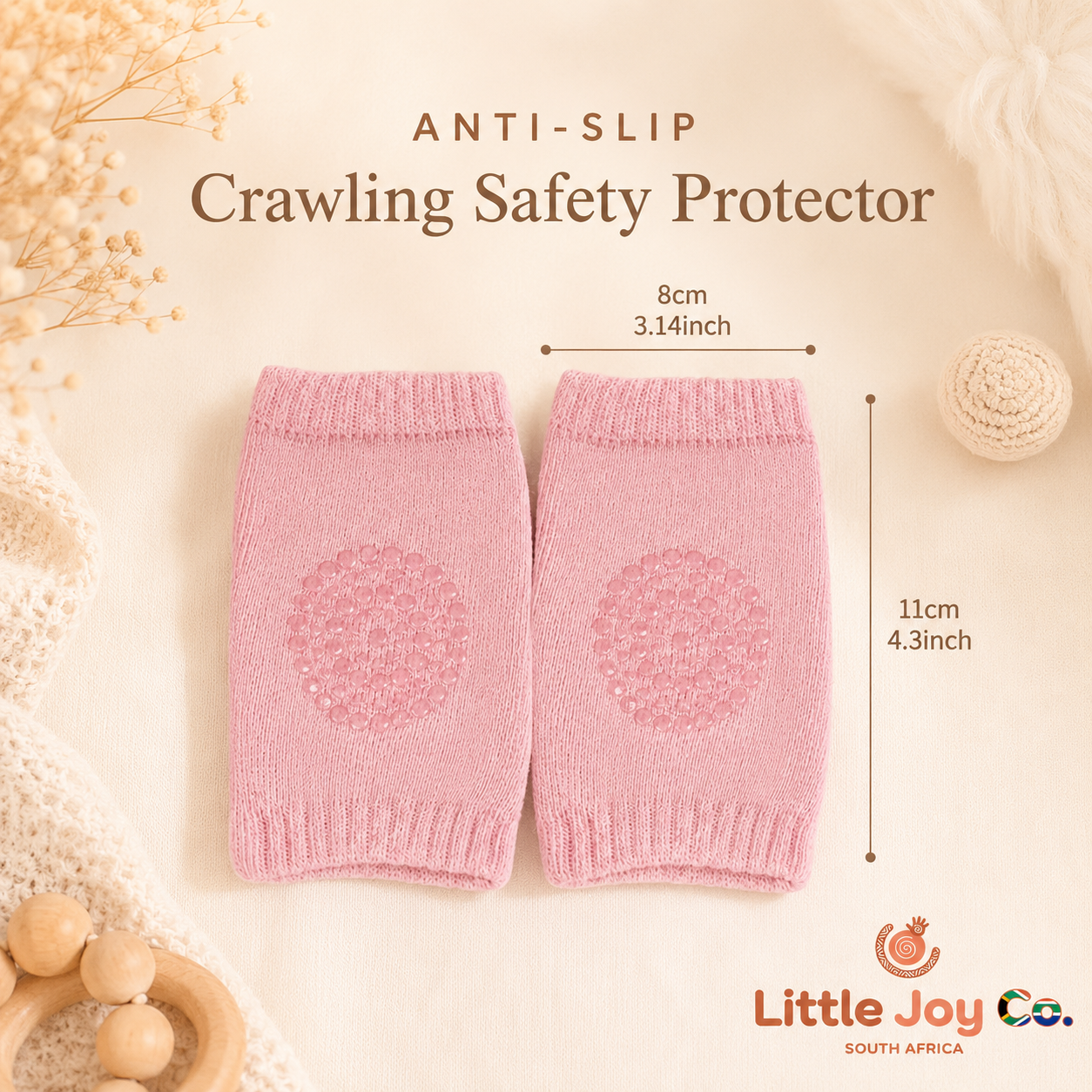 Crawl With Confidence – Anti-Slip Knee Protectors by Little Joy Co™
